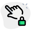 Lock the screen with single tap - padlock Logotype icon