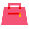 Visão traseira da bolsa icon