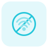 No wireless internet connectivity in a specific area icon