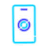 Smartphone con pantalla táctil icon