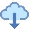 Von der Cloud herunterladen icon