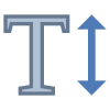 Texthöhe icon