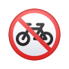 自転車禁止の絵文字 icon