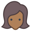 Mujer de usuario Tipo de piel 6 icon