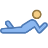 사람이 누워있는 icon