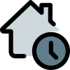 Maintenance house timer isolated on a white background icon