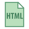 Tipo di file HTML icon