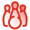 Bowling strike icon