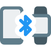 Bluetooth connectivity from smartphone to digital smartohone icon