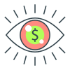 Market vision icon