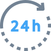 24 Hours Support icon