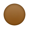 emoji de círculo marrom icon