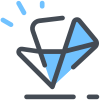 Diamante scintillante icon