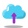 Zur Cloud hochladen icon