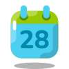 Calendário 28 icon