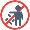 No Littering icon