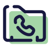 Contacto telefónico icon