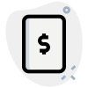 Money expenses management financial report file folder icon