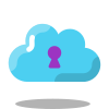 Privater Cloud Speicher icon