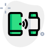 Wifi connectivity from smartphone to digital smartohone icon