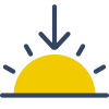 Le coucher du soleil icon