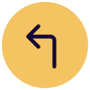 Turn left sign on a sign board icon