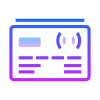 Carte de crédit sans contact icon