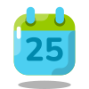 Calendario 25 icon