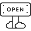 Open Sign icon