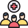 Crowd patient icon