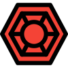 Bagua or Pa Kua a hexagon mirror is a special mirror icon