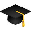 毕业帽表情符号 icon
