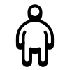 Hombre gordo icon