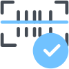 approvazione codice a barre icon