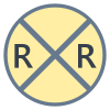 Railroad Crossing icon