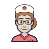 Krankenschwester weiblich icon