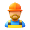 Worker Beard icon