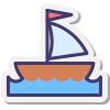 Barco à vela pequeno icon