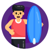 Surfer icon