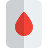Blood and its constituents in its file isolated on a white background icon