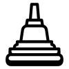 Stupa del templo de Borobudur icon