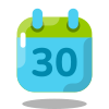 カレンダー30 icon