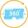 360 degrees icon