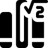 Library book stack on a quadratic equation and mathematics icon