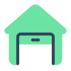 Garage ouvert icon