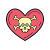 Skull Heart icon