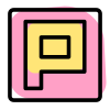 Plurk network that allows users to send updates through short messages or links icon