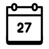 Calendrier 27 icon