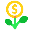 Weak Financial Growth icon