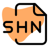 SHN file format used for compressing audio data icon